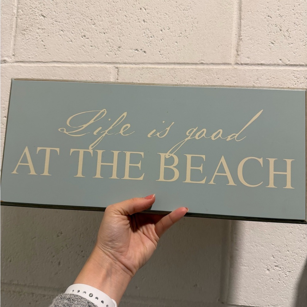 ☀️🏝️DD Wall Sign - Blue and Cream